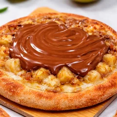 Banana com chocolate ao leite