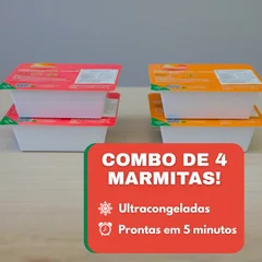 Combo 4 marmitas opção Carne