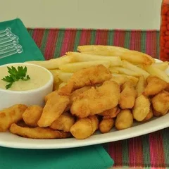 Isca De Peixe Com Molho Tartaro