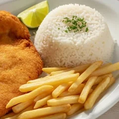 Frango à Milanesa + Fritas