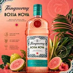 GIN TANQUERAY BOSSA NOVA 750 ML + 5 RED BULL + 5 GELO SABORES  