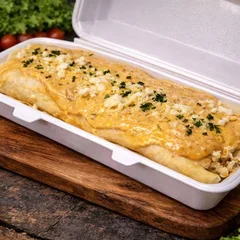 Panqueca Strogonoff de Frango