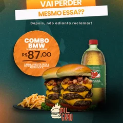 2 BMW + Batata Frita + Refri 1l