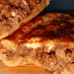 Pidê Carne com queijo