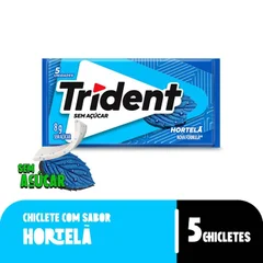 Chiclete Hortelã sem Açúcar Trident 8g