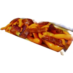 Batata com cheddar e bacon