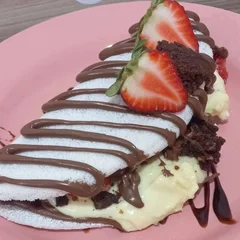 Tapioca Brownie, Nutella, Creme de Ninho e Banana
