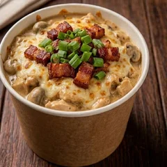 Batata Strogonoff de Frango