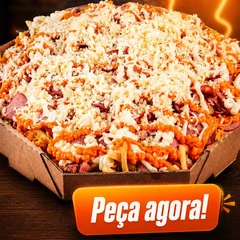 Batata Recheada de 25cm na caixa de pizza