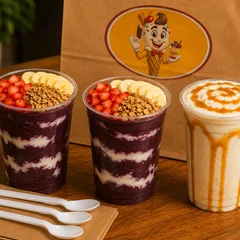  Combo Família Big Creme (2 açaí 500ml + 1 Milk Shake 400ml)