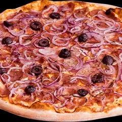 Pizza Calabresa Acebolada (Gigante - 8 fatias)
