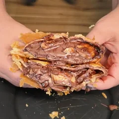 Pastel 91 - Banana com chocolate 