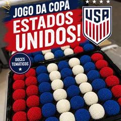 Cento de Docinhos da Copa | 100 Unid (Estados Unidos)