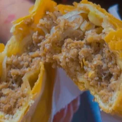Charque com queijo