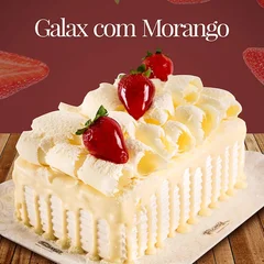 Bolo Galax com Morangos