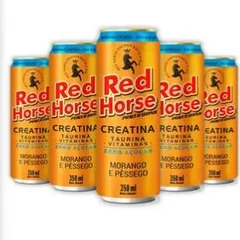 RED HORSE MORANGO E PESSEGO ZERO LATA 350ml