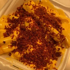 Fritas Palito com Cheddar e Bacon