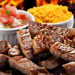 Marmitex M (TAM 08) - Churrasco e Linguiça assada