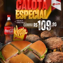 Calota Especial + Coca-Cola 1L + Fritas Tradicional P
