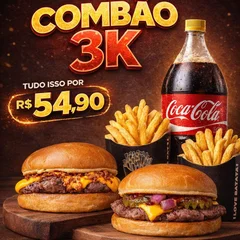 Combão 3K + coca cola 1 LT 