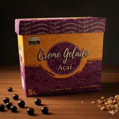 Caixa de 5 Litros de Açaí com Creme Ninho!