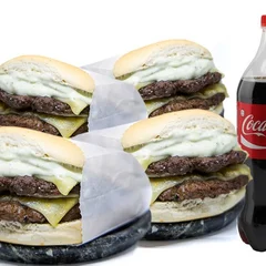 Combo 4 X-Burguer + Coca-Cola 1,5l