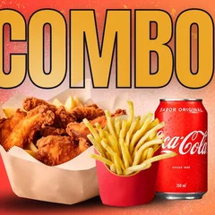 Combo Individual Favorito - 150g Franguinho + 150g Acompanhamento + Coca Lata 