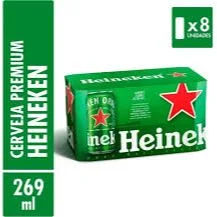 Heineken 269ml (8 latas)