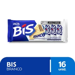 Wafer Recheio E Cobertura Chocolate Branco Lacta Bis Pacote 100,8g