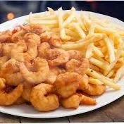 Batata frita com camarão ( peso in natura )