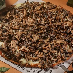 Pizza Fit Mix de Cogumelos | Pizza com Mix de Cogumelos Shitake e Shimeji