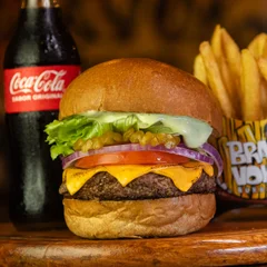 Sr. Burger + Fritas + Refri 350ml
