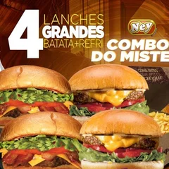 4xburger+batata+coca cola 1lt