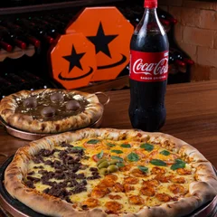 Pizza Gigante + Pizza Broto + Coca Cola 1,5l