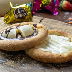 Esfiha Doce de Bombom Ouro Branco