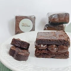 Brownie Recheado de Chocolate