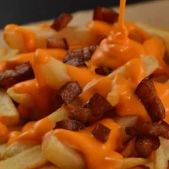 Batata Frita com Cheddar e Bacon 250g