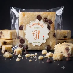 Brownie de ninho com gota de chocolate
