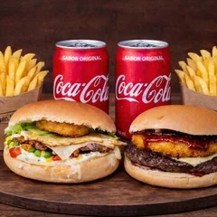 Combo 4 - ( Cheese Burguers + Bebidas + Batatas )