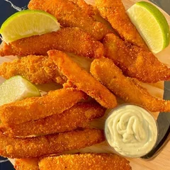 Tiras de Tilápia Empanada
