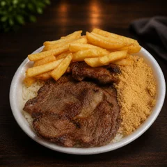 Marmita M - Contra Filé c/ Fritas