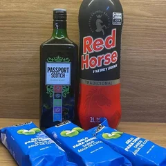 Combo Passport 1l + 1 Red Horse 2l  + 3 Gelo De Coco 200ml