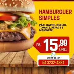 HAMBÚRGUER PROMOÇÃO