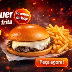 X - burguer  + batata frita