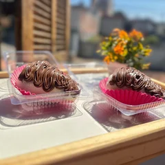 Coxinha de morango - Ninho com Nutella 