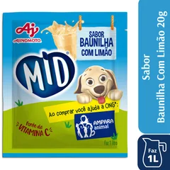 Refresco Em Po Sabor Baunilha Limão Mid 20g