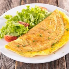 Quentinha Omelete com queijo