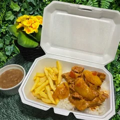 Pernil cozido com Batata 