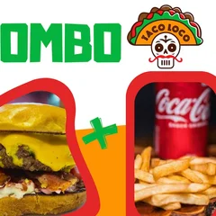 Cheddar Gallo Smash Loco + Batata Frita + Coca-Cola 310ml