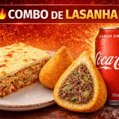 #1 Combo dos sonhos: Lasanha, Coxinha e Refri 🤤